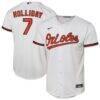 Jackson Holliday Baltimore Orioles Nike Youth Home Replica Jersey - White - Front View