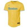 Roman Anthony Boston Red Sox Nike Youth Alternate Stadium Jersey - Gold - Side View