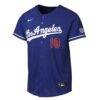 Yoshinobu Yamamoto Los Angeles Dodgers Nike Youth Alternate Stadium Jersey - - Side View