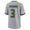 Nick Emmanwori Seattle Seahawks Nike Rivalries Collection Game Jersey - Gray - Detail View