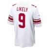 Isaiah Likely New York Giants Nike Game Jersey - White - Detail View