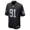 Tim Keenan III Las Vegas Raiders Nike Game Player Jersey - Black - Alt1