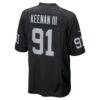 Tim Keenan III Las Vegas Raiders Nike Game Player Jersey - Black - Alt2