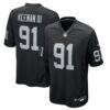 Tim Keenan III Las Vegas Raiders Nike Game Player Jersey - Black - Front View
