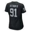 Tim Keenan III Las Vegas Raiders Nike Women's Team Game Jersey - Black - Alt2