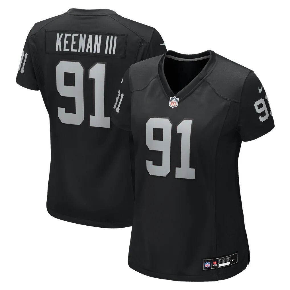 Tim Keenan III Las Vegas Raiders Nike Women's Team Game Jersey