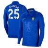 Moisés Caicedo Chelsea Nike 2026/27 Home Stadium Replica Long Sleeve Jersey - Blue - Front View