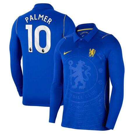 Cole Palmer Chelsea Nike 2026/27 Home Stadium Replica Long Sleeve Jersey - Blue - Front View