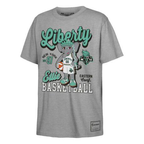 New York Liberty Mitchell & Ness Youth That Girl T-Shirt - - Front View