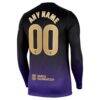 Barcelona Nike 2026/27 Away Stadium Replica Long Sleeve Custom Jersey - Purple - Detail View