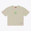 Tampa Bay Rays Mitchell & Ness Women's Core Essentials Boxy Crop T-Shirt - Cream - Back View