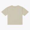 Tampa Bay Rays Mitchell & Ness Women's Core Essentials Boxy Crop T-Shirt - Cream - Side View