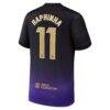 Raphinha Barcelona Nike Youth 2026/27 Away Stadium Replica Jersey - Purple - Detail View
