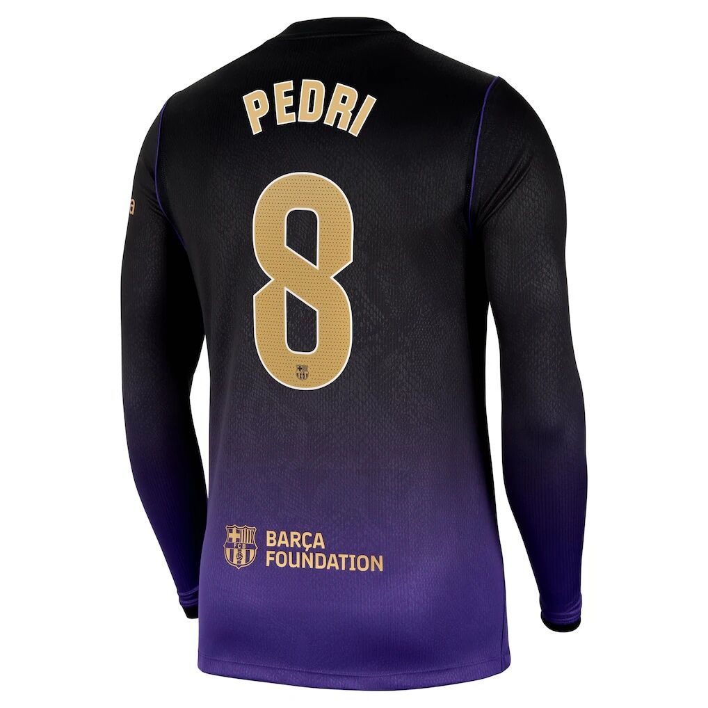Pedri Barcelona Nike 2026/27 Away Stadium Replica Long Sleeve Jersey