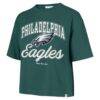 Philadelphia Eagles Stoney Clover Lane x '47 Women's Script City Boxy Cropped T-Shirt - - Front View
