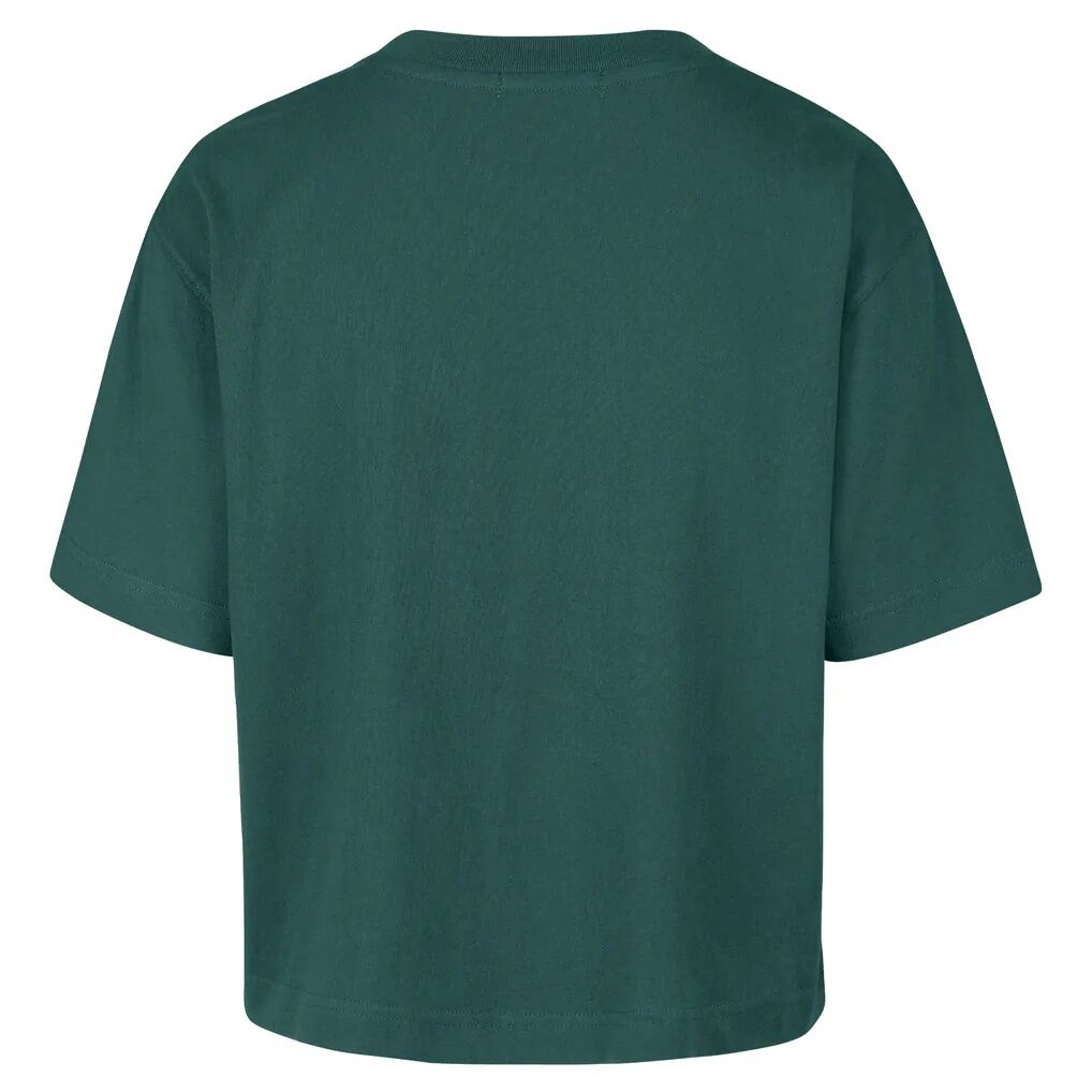 Philadelphia Eagles Stoney Clover Lane x '47 Women's Script City Boxy Cropped T-Shirt - Midnight Green