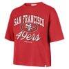 San Francisco 49ers Stoney Clover Lane x '47 Women's Script City Boxy Cropped T-Shirt - - Front View