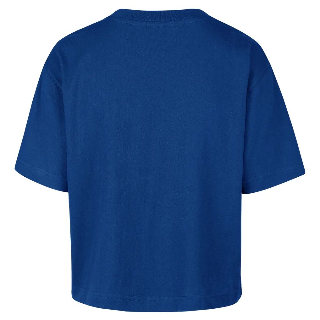 New York Giants Stoney Clover Lane x '47 Women's Script City Boxy Cropped T-Shirt - Royal