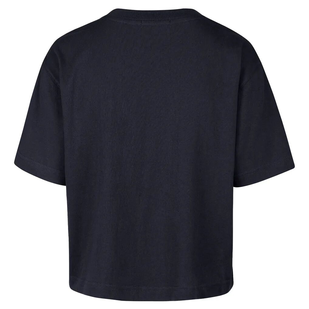 Seattle Seahawks Stoney Clover Lane x '47 Women's Script City Boxy Cropped T-Shirt - College Navy