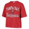 Tampa Bay Buccaneers Stoney Clover Lane x '47 Women's Script City Boxy Cropped T-Shirt - Red - Front View