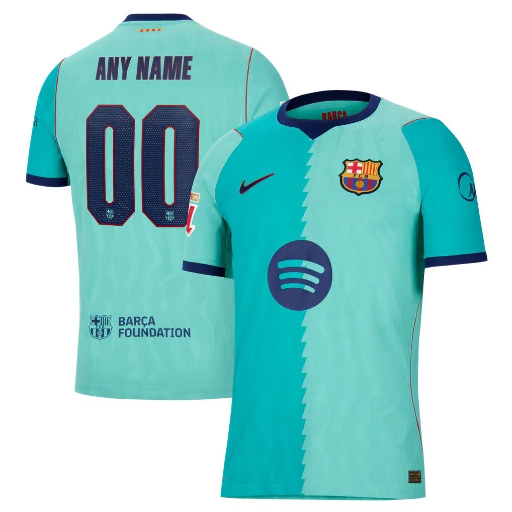 Barcelona Nike 2026/27 Third Match Authentic Custom Jersey - Turquoise