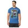 Barry Sanders Detroit Lions Homage Unisex NFL Topps Trading Card Tri-Blend T-Shirt - Blue - Front View