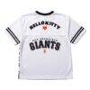 San Francisco Giants The Wild Collective Women's Hello Kitty Boxy T-Shirt - White - Front View