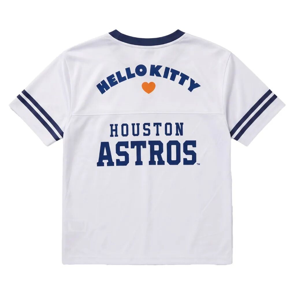 Houston Astros The Wild Collective Women's Hello Kitty Boxy T-Shirt