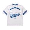 Los Angeles Dodgers The Wild Collective Women's Hello Kitty Boxy T-Shirt - White - Alt1