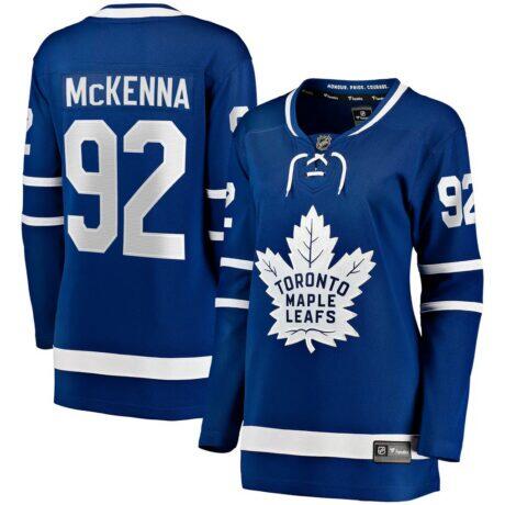 Gavin McKenna Toronto Maple Leafs Fashion7 Women's Home Breakaway Jersey - Blue - Front View
