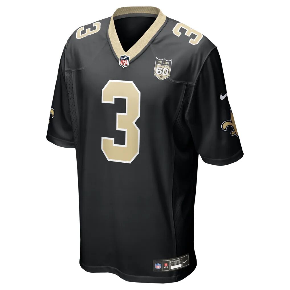 Travis Etienne Jr New Orleans Saints Nike Team 60th Season Patch Game Jersey