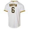 Konnor Griffin Pittsburgh Pirates Nike Youth Home Replica Jersey - White - Detail View