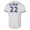 Ernie Clement Toronto Blue Jays Nike Youth Home Replica Jersey - White - Detail View