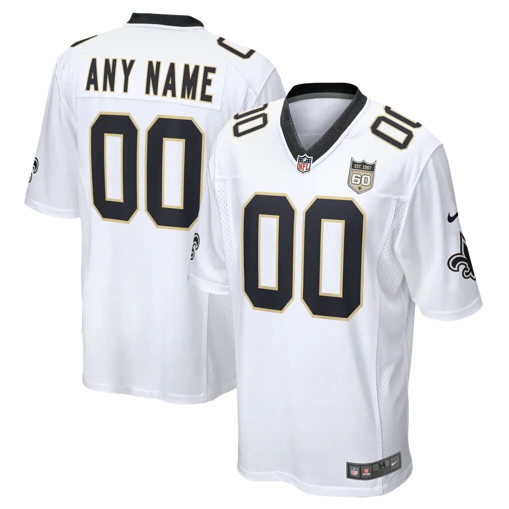 New Orleans Saints Nike 60th Season Custom Game Jersey