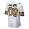 New Orleans Saints Nike Alternate 60th Season Custom Game Jersey - White - Detail View
