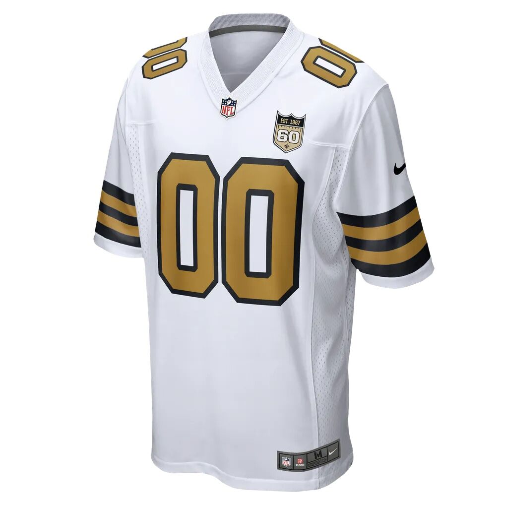 New Orleans Saints Nike Alternate 60th Season Custom Game Jersey