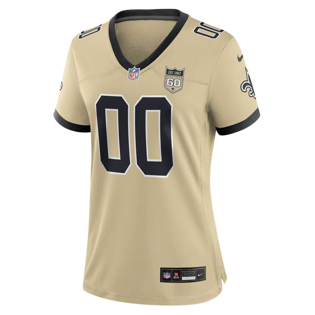 New Orleans Saints Nike Women's Alternate 60th Season Game Jersey