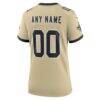 New Orleans Saints Nike Women's Alternate 60th Season Game Jersey - Gold - Alt2