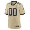 New Orleans Saints Nike Youth Alternate 60th Season Custom Game Jersey - Gold - Side View