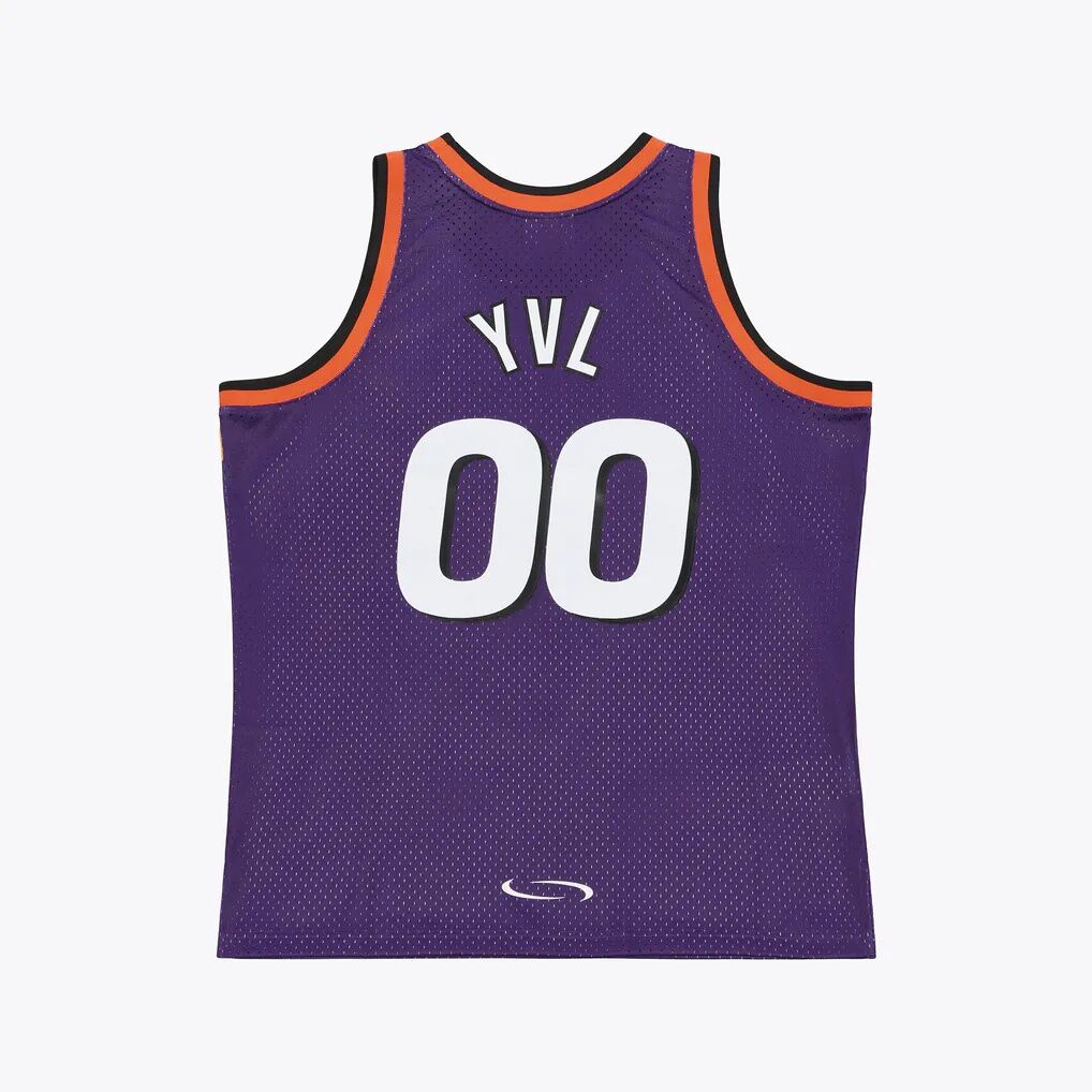 Phoenix Suns Mitchell & Ness x Playboi Carti 1999-00 Swingman Jersey - Purple - Detail View
