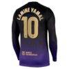 Lamine Yamal Barcelona Nike 2026/27 Away Stadium Replica Long Sleeve Jersey - Purple - Detail View