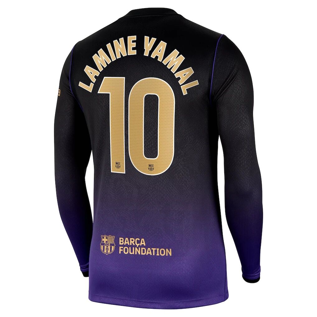 Lamine Yamal Barcelona Nike 2026/27 Away Stadium Replica Long Sleeve Jersey