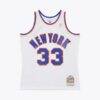 Patrick Ewing New York Knicks Mitchell & Ness 1996-97 Hardwood Classics Swingman Jersey - White - Side View