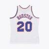Allan Houston New York Knicks Mitchell & Ness 1996-97 Hardwood Classics Swingman Jersey - White - Detail View