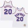 Allan Houston New York Knicks Mitchell & Ness 1996-97 Hardwood Classics Swingman Jersey - White - Front View