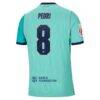 Pedri Barcelona Nike 2026/27 Third Match Authentic Jersey - Turquoise - Detail View