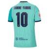 Lamine Yamal Barcelona Nike 2026/27 Third Match Authentic Jersey - Turquoise - Detail View
