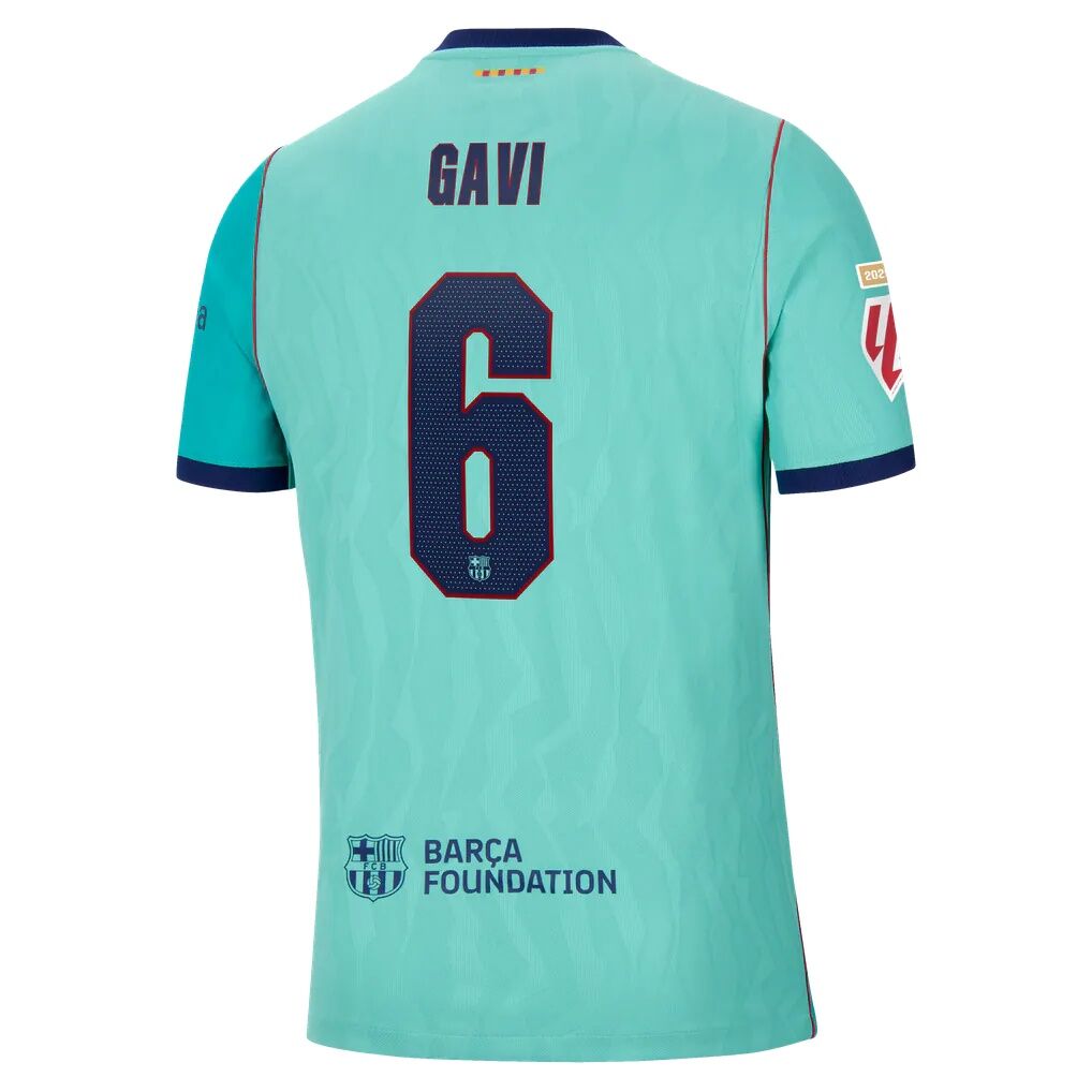 Gavi Barcelona Nike 2026/27 Third Match Authentic Jersey - Turquoise