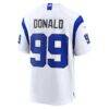 Aaron Donald Los Angeles Rams Nike Fearsome White Game Jersey - - Detail View