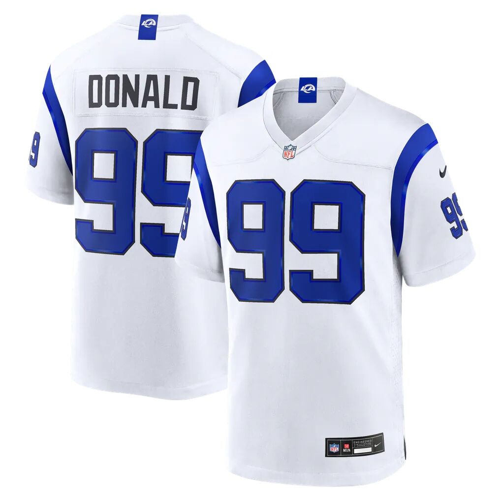 Aaron Donald Los Angeles Rams Nike Fearsome White Game Jersey